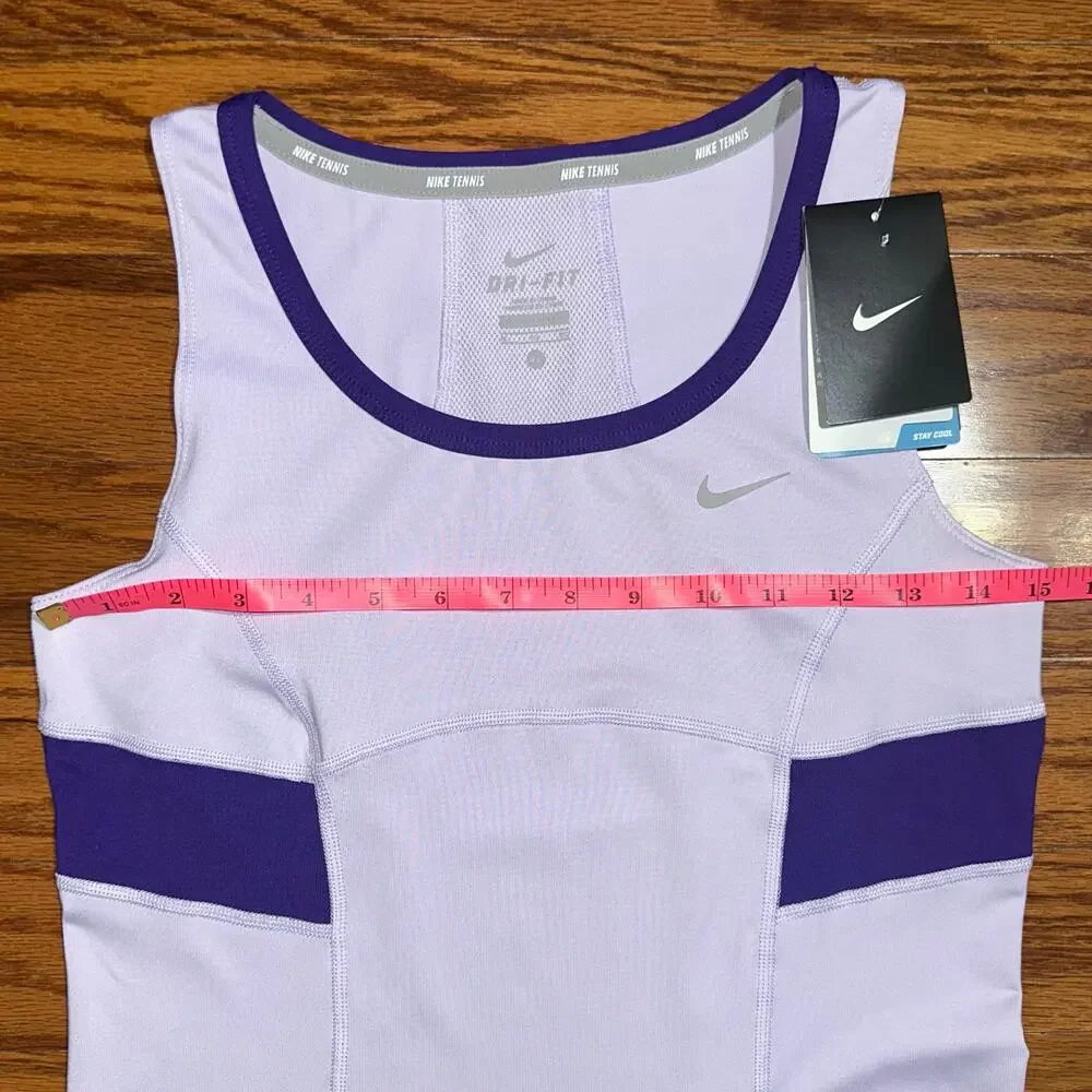 NWT Nike Girls Tennis Dri-Fit Lavender Purple Athletic Tank Top Size XL